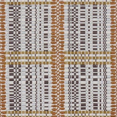 Schumacher Skyline Plaid Bronze Fabric