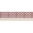 Schumacher Merlot Skyline Plaid Fringe