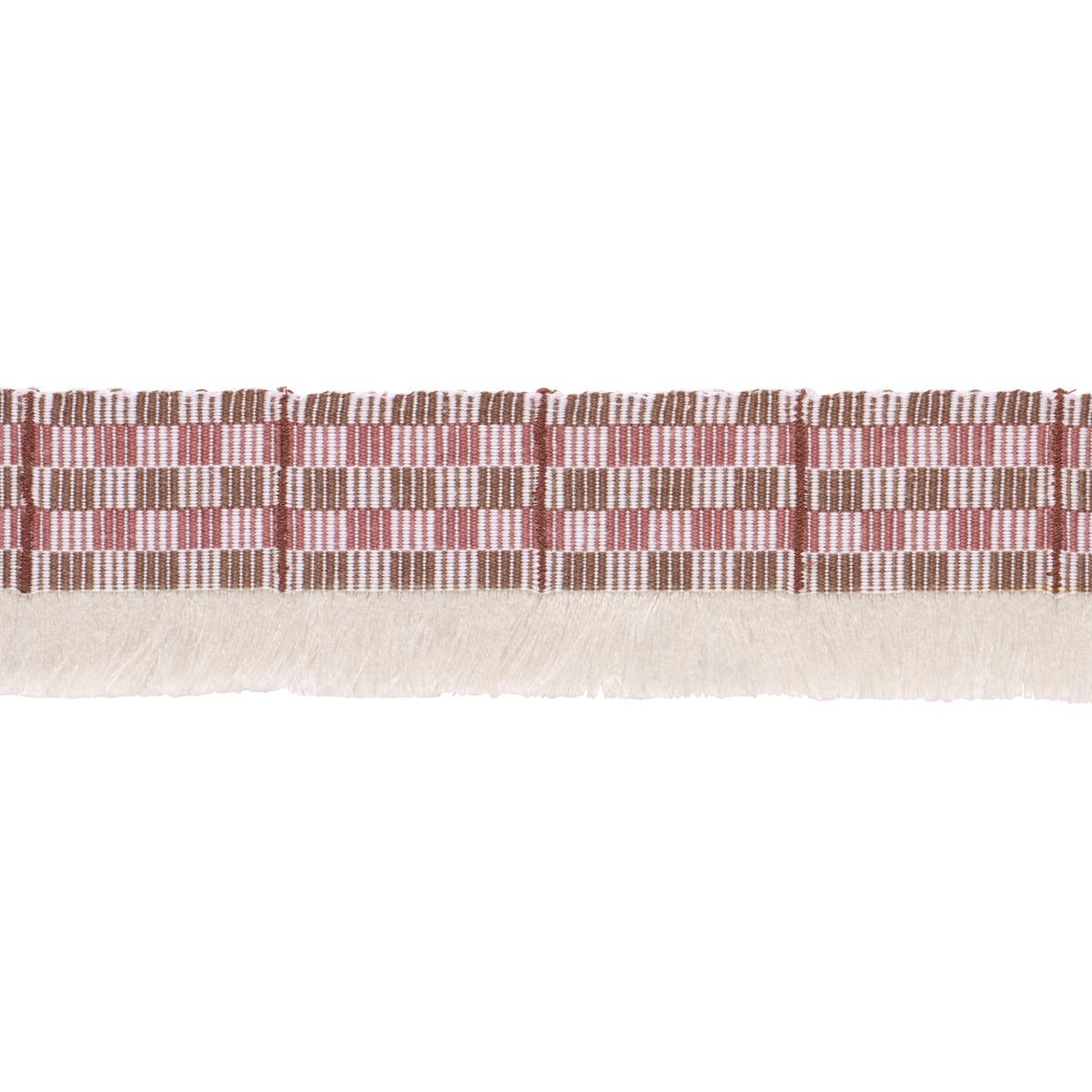 Schumacher Merlot Skyline Plaid Fringe