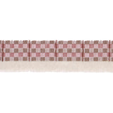 Schumacher Merlot Skyline Plaid Fringe