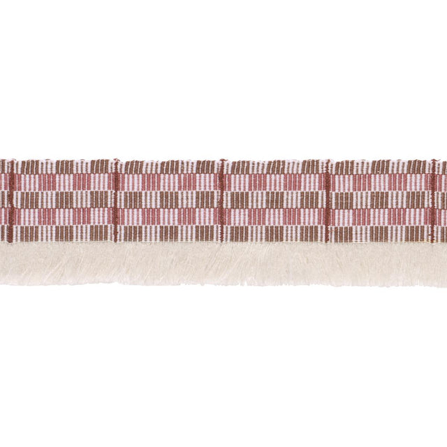 Schumacher Merlot Skyline Plaid Fringe