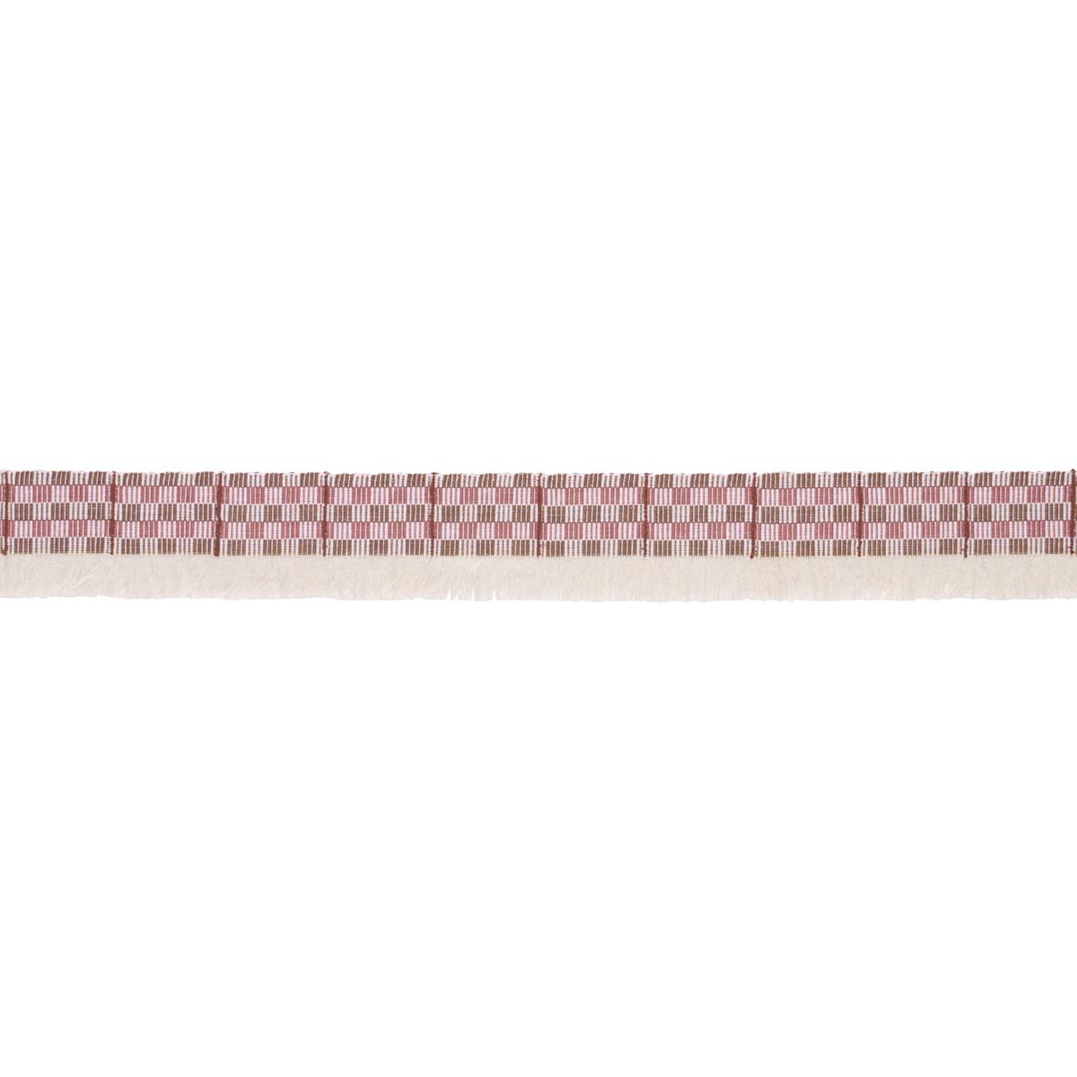 Schumacher Merlot Skyline Plaid Fringe