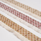 Schumacher Merlot Skyline Plaid Fringe