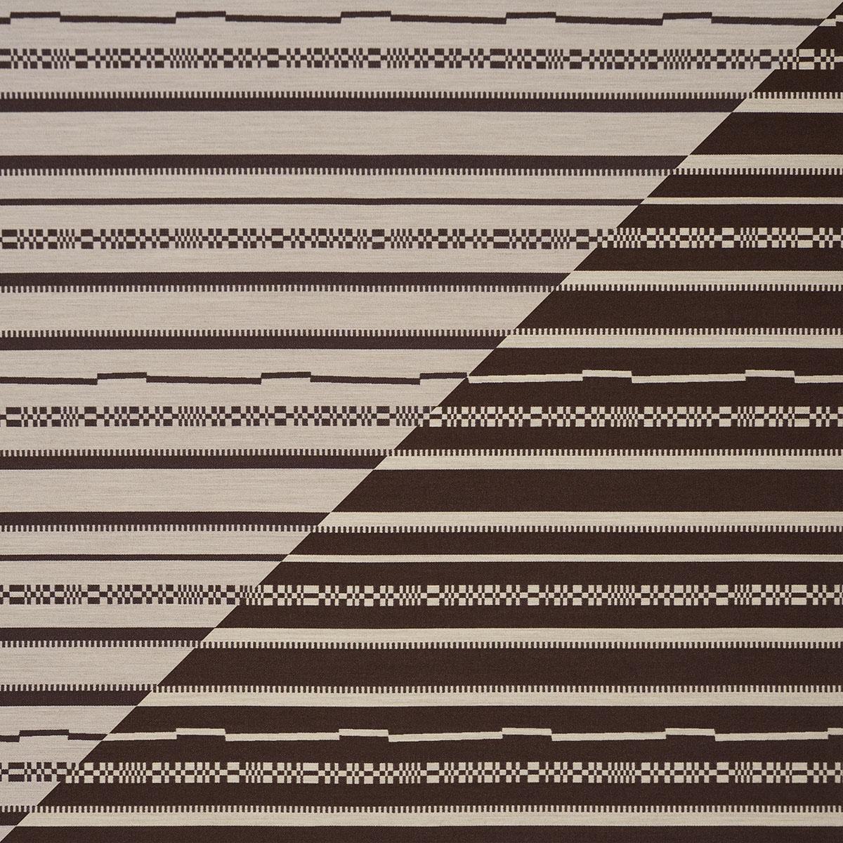 Schumacher Skyline Stripes Reversible Americano Fabric
