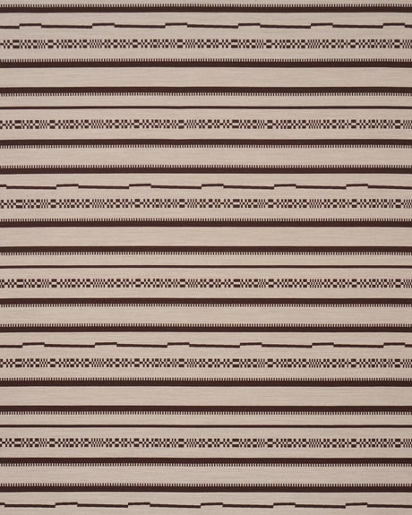 Schumacher Skyline Stripes Reversible Americano Fabric