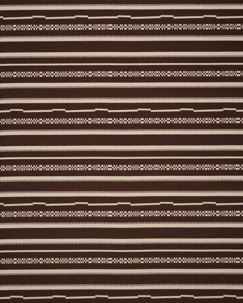 Schumacher Skyline Stripes Reversible Americano Fabric