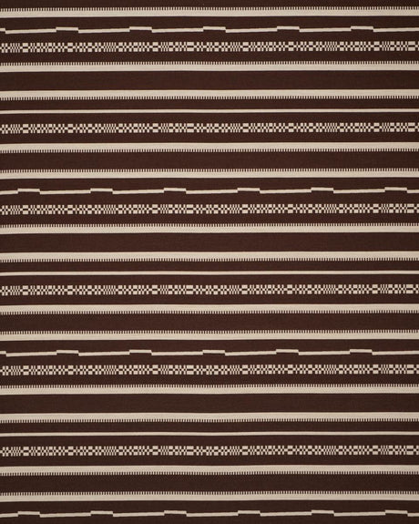 Schumacher Skyline Stripes Reversible Americano Fabric