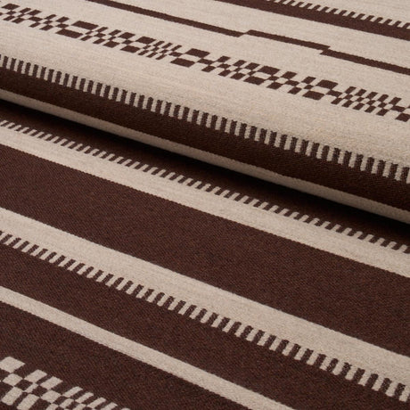 Schumacher Skyline Stripes Reversible Americano Fabric