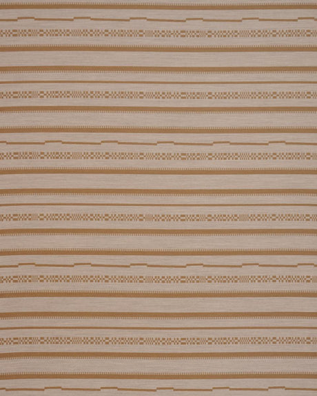 Schumacher Skyline Stripes Reversible Dune Fabric