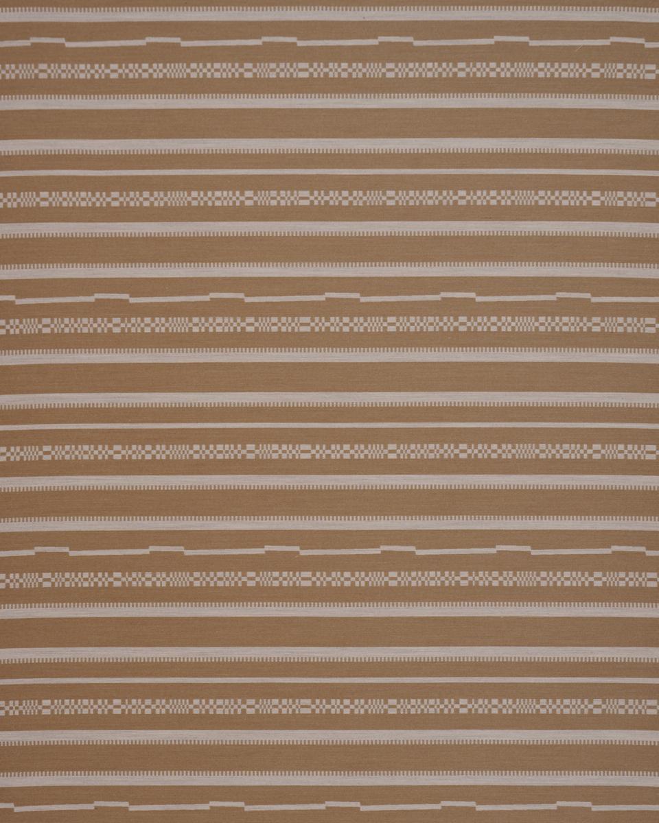Schumacher Skyline Stripes Reversible Dune Fabric