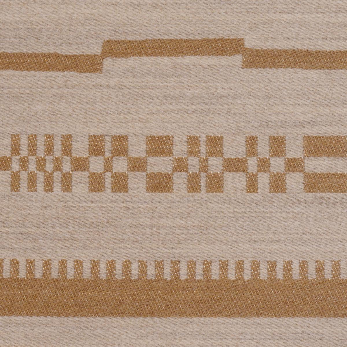 Schumacher Skyline Stripes Reversible Dune Fabric