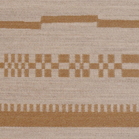 Schumacher Skyline Stripes Reversible Dune Fabric