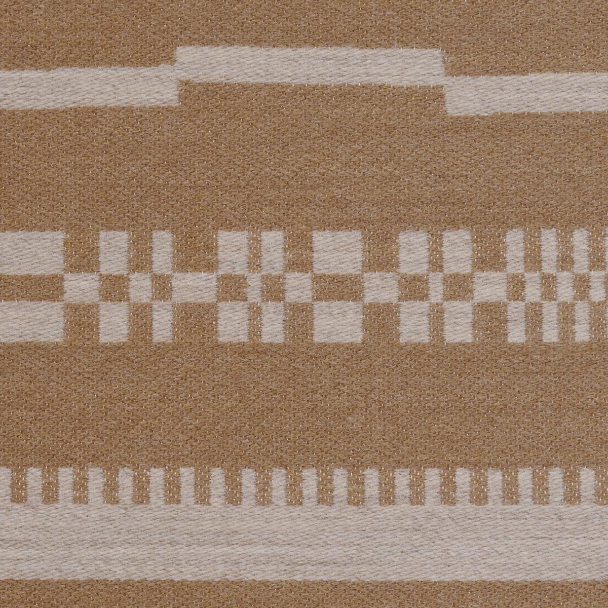 Schumacher Skyline Stripes Reversible Dune Fabric