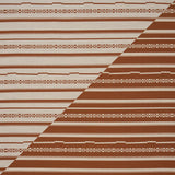 Schumacher Skyline Stripes Reversible Burnt Orange Fabric