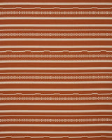 Schumacher Skyline Stripes Reversible Burnt Orange Fabric