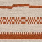 Schumacher Skyline Stripes Reversible Burnt Orange Fabric