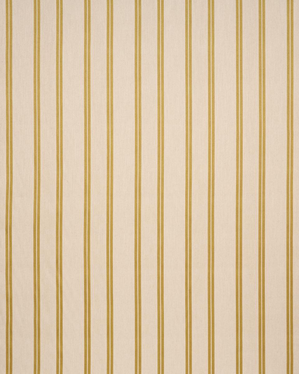 Schumacher Double Face Stripes Terracotta Lime Fabric