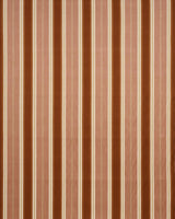 Schumacher Double Face Stripes Terracotta Lime Fabric