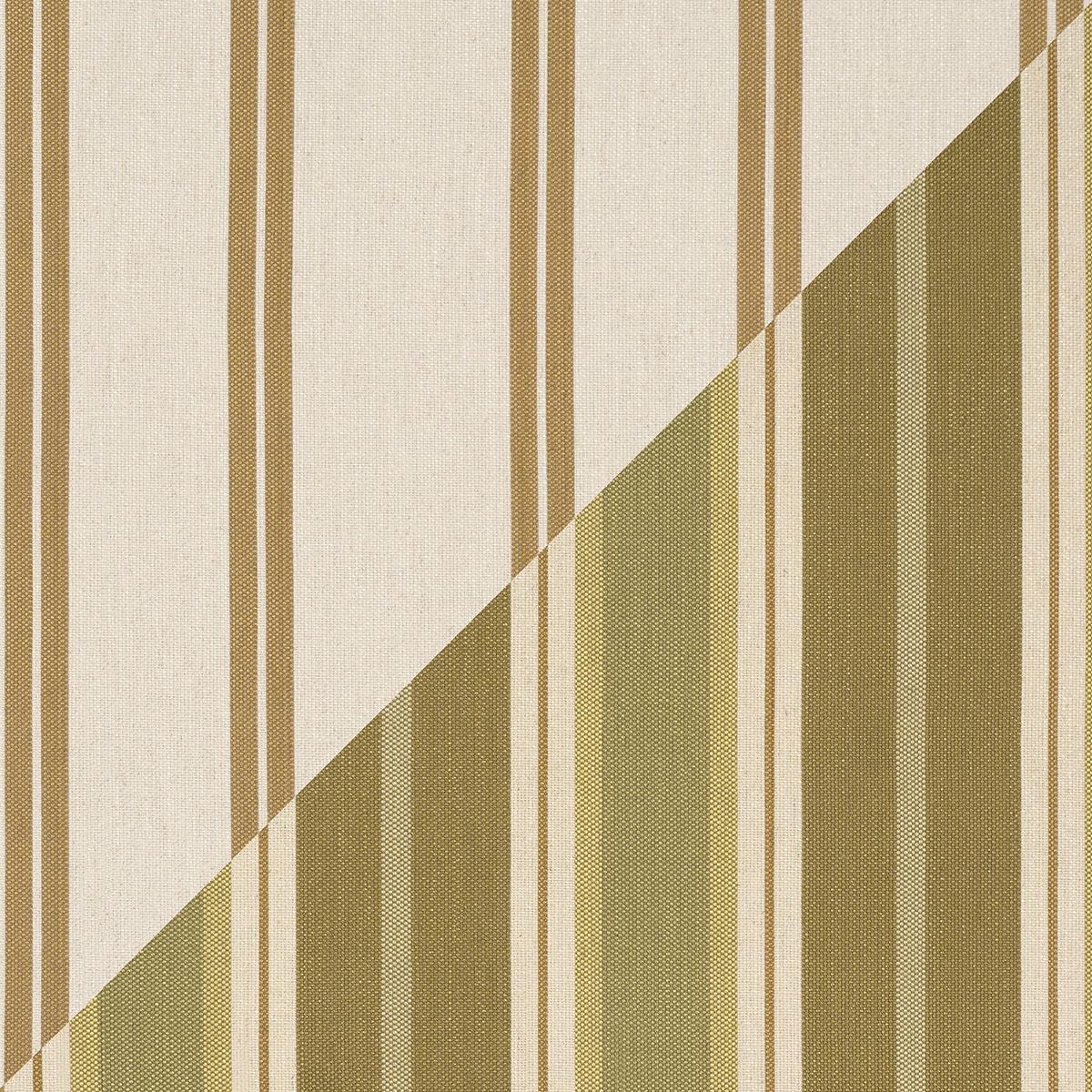 Schumacher Double Face Stripes Chartreuse Fabric