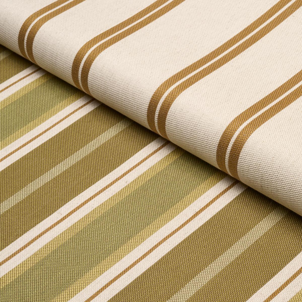 Schumacher Double Face Stripes Chartreuse Fabric