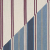 Schumacher Double Face Stripes Denim Ros Fabric