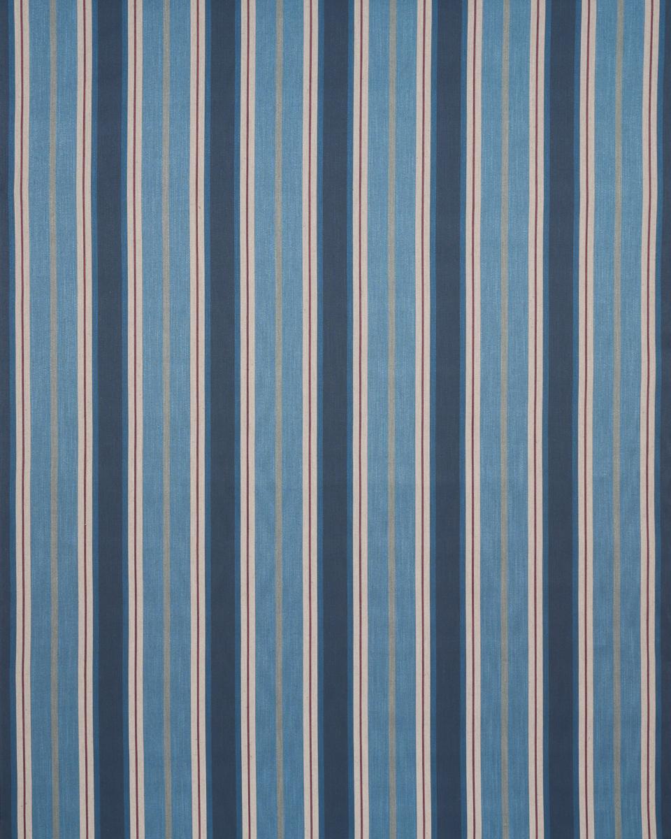 Schumacher Double Face Stripes Denim Ros Fabric