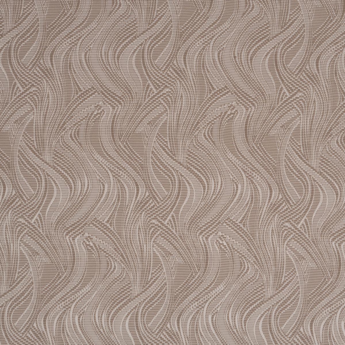 Schumacher Quilted Waves Indoor/Outdoor Metallic Brown Fabric