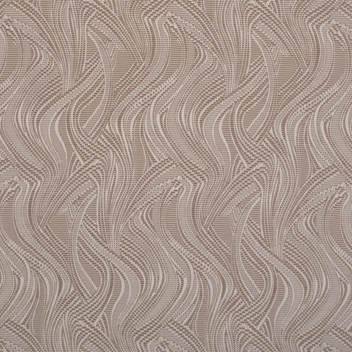 Schumacher Quilted Waves Indoor/Outdoor Metallic Brown Fabric