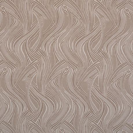Schumacher Quilted Waves Indoor/Outdoor Metallic Brown Fabric
