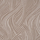 Schumacher Quilted Waves Indoor/Outdoor Metallic Brown Fabric