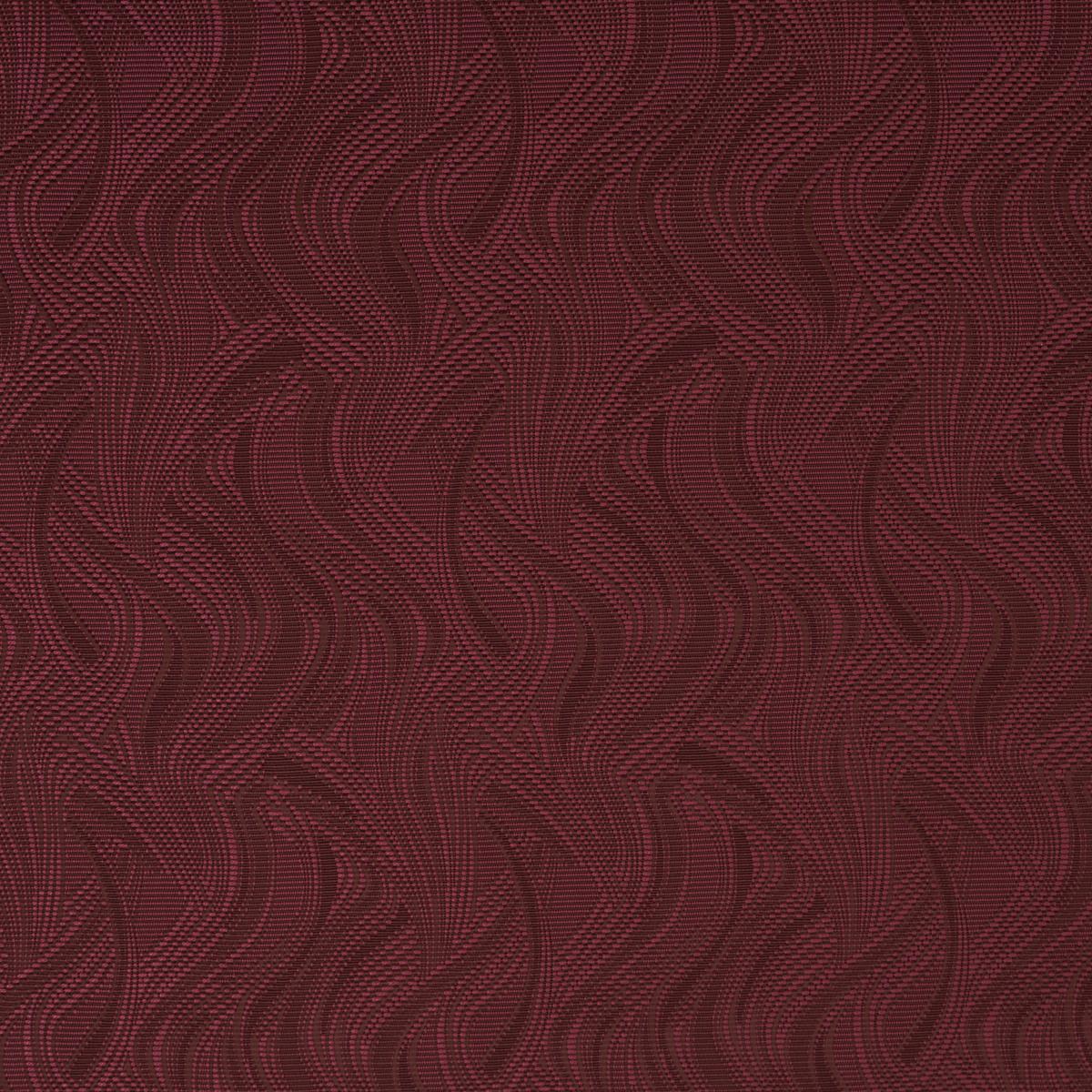 Schumacher Quilted Waves Indoor/Outdoor Merlot Fabric