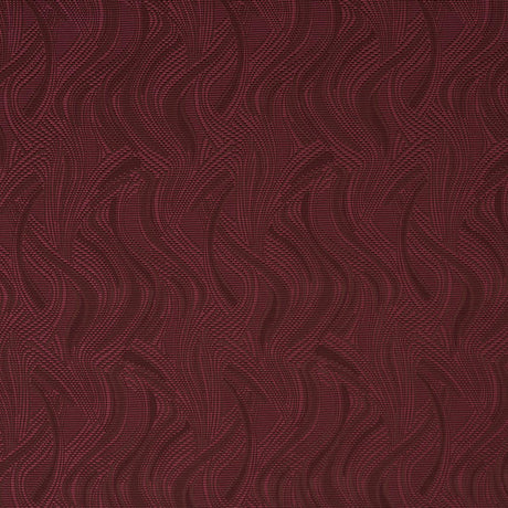 Schumacher Quilted Waves Indoor/Outdoor Merlot Fabric