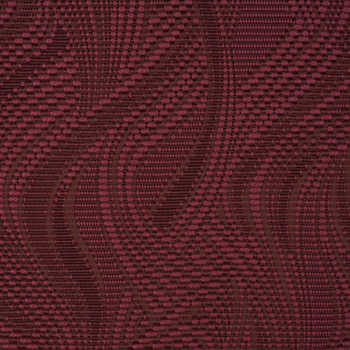Schumacher Quilted Waves Indoor/Outdoor Merlot Fabric