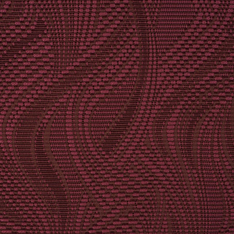 Schumacher Quilted Waves Indoor/Outdoor Merlot Fabric