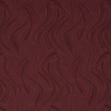 Schumacher Quilted Waves Indoor/Outdoor Merlot Fabric