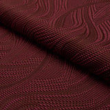 Schumacher Quilted Waves Indoor/Outdoor Merlot Fabric