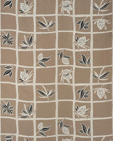 Schumacher High Line Metallic Brown Fabric