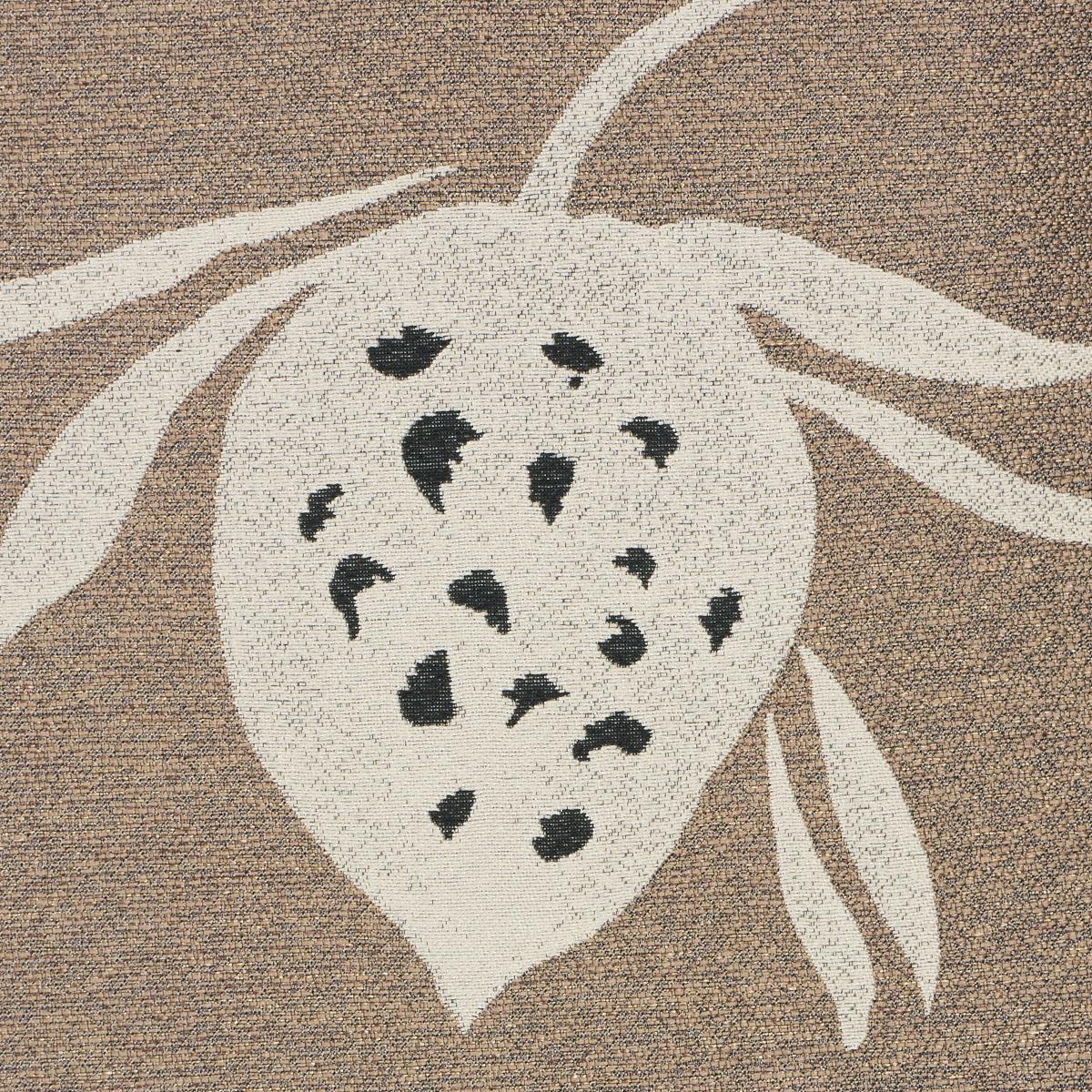 Schumacher High Line Metallic Brown Fabric