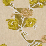 Schumacher Trace Of Connection Silk Mustard Fabric