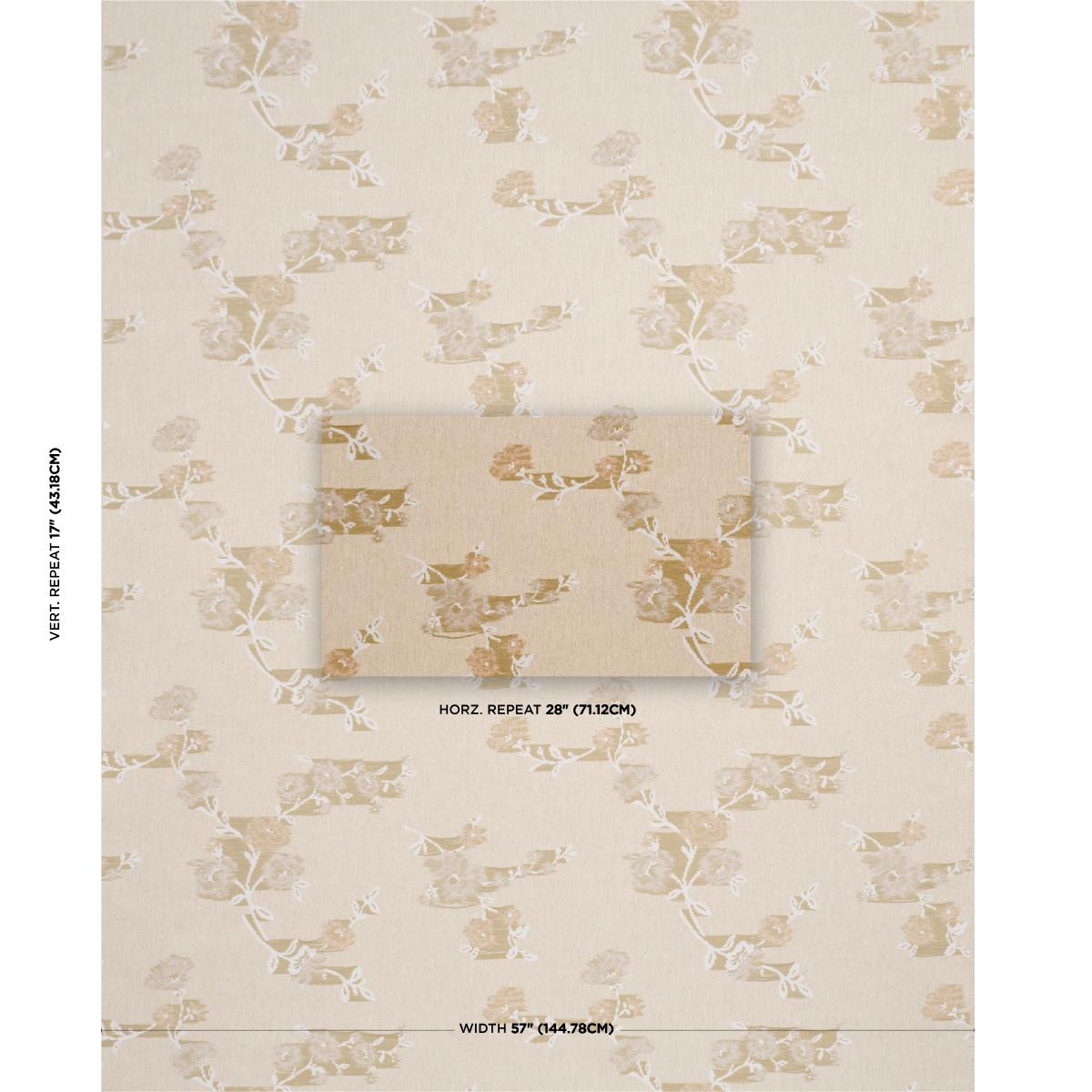 Schumacher Trace Of Connection Blush Fabric