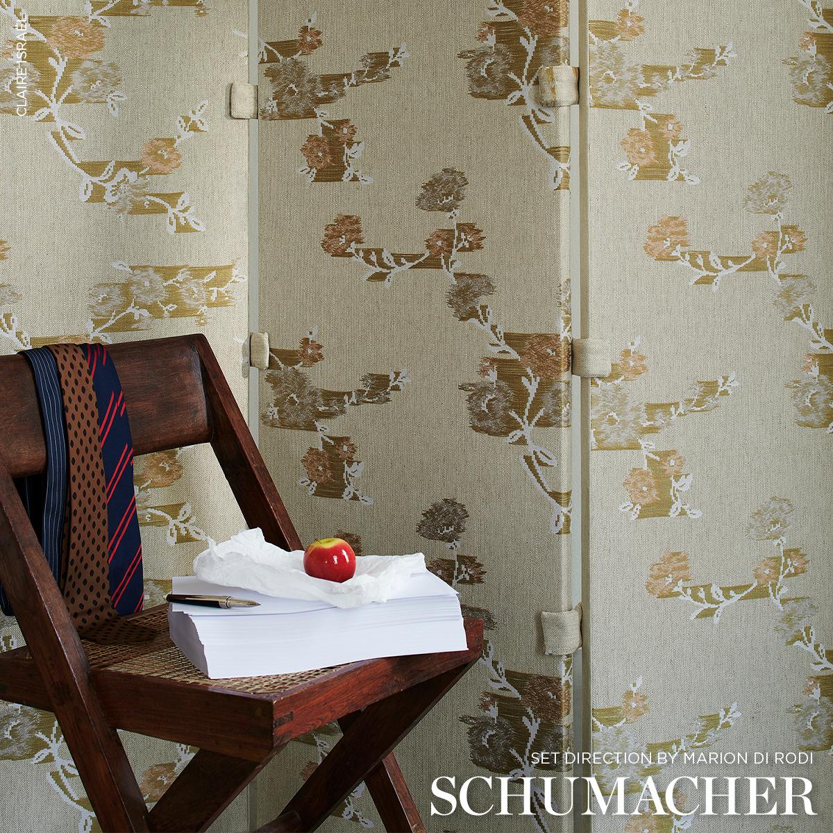 Schumacher Trace Of Connection Blush Fabric