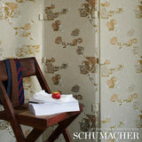 Schumacher Trace Of Connection Blush Fabric
