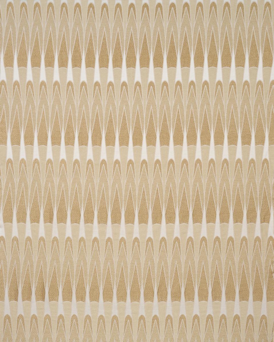 Schumacher Nightfall Skyline Antique Gold Fabric