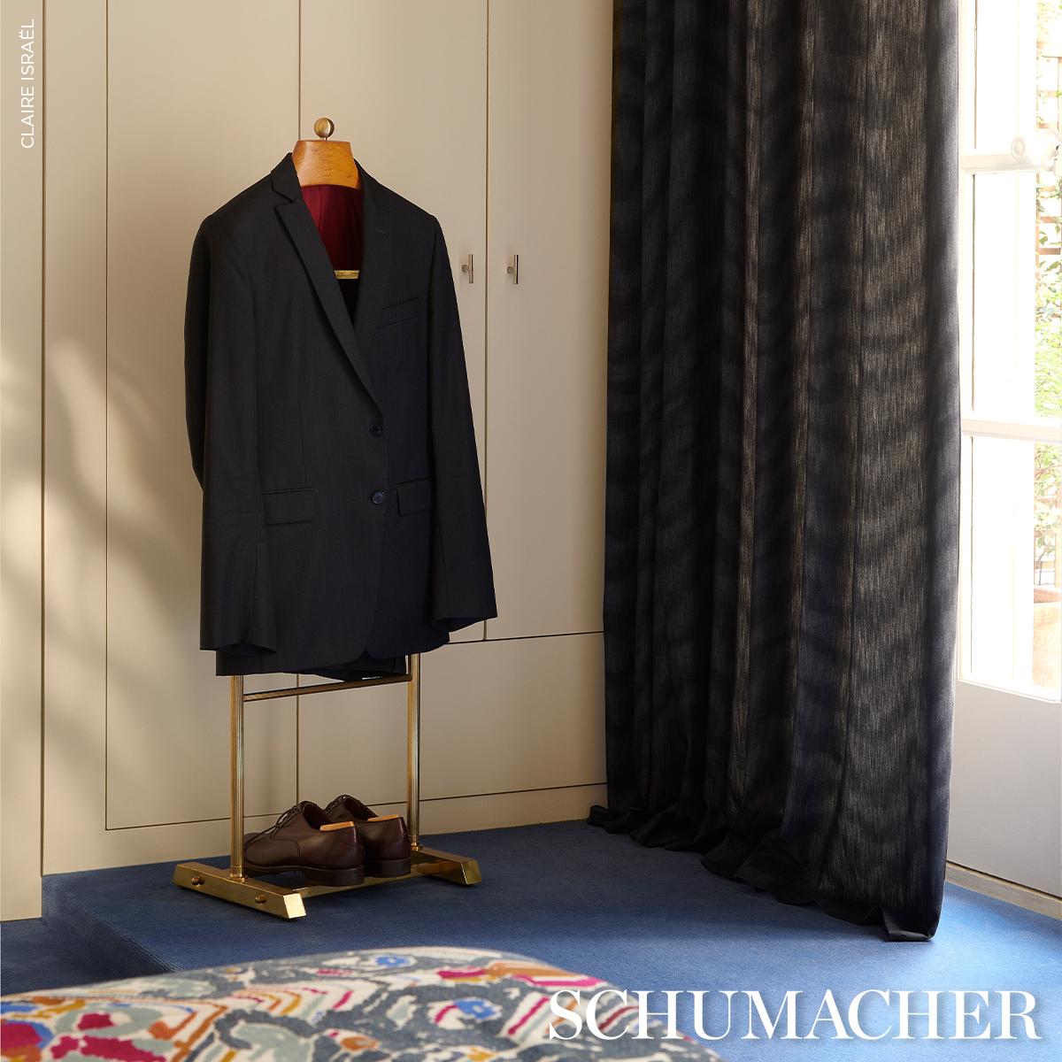 Schumacher Denim Moiré Denim Fabric