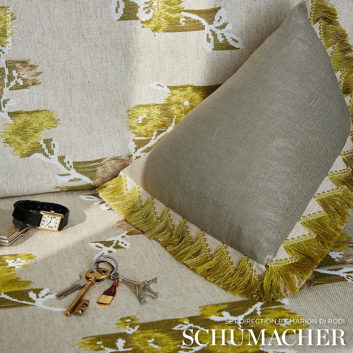Schumacher Midnight Glow Lustrous Metal Fabric