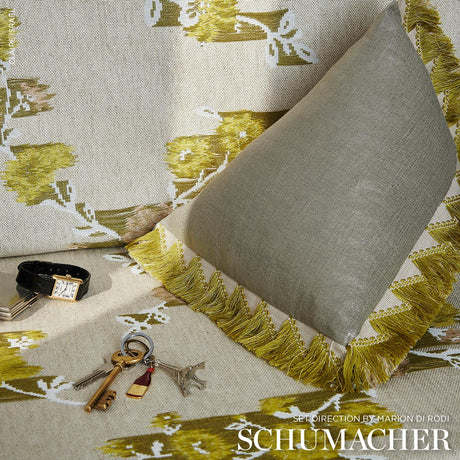 Schumacher Midnight Glow Lustrous Metal Fabric