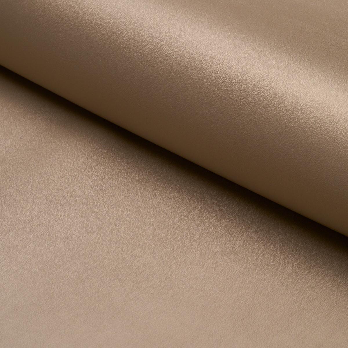 Schumacher Metallic Vegan Leather Outdoor Dune Fabric