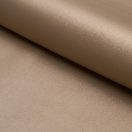 Schumacher Metallic Vegan Leather Outdoor Dune Fabric