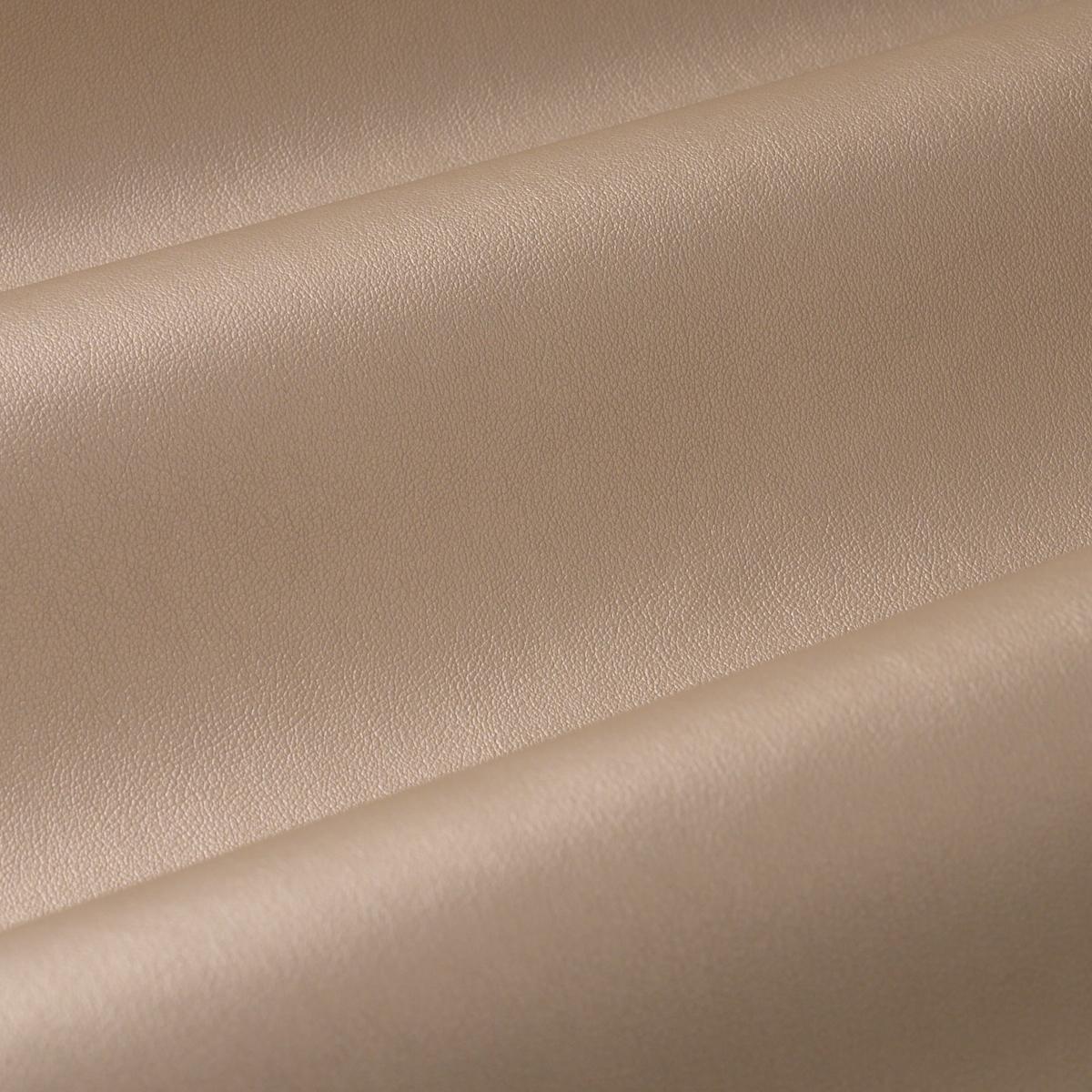 Schumacher Metallic Vegan Leather Outdoor Dune Fabric