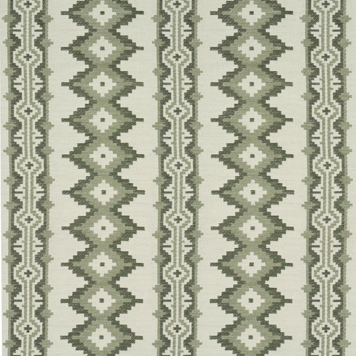 Schumacher Pathway Green Fabric